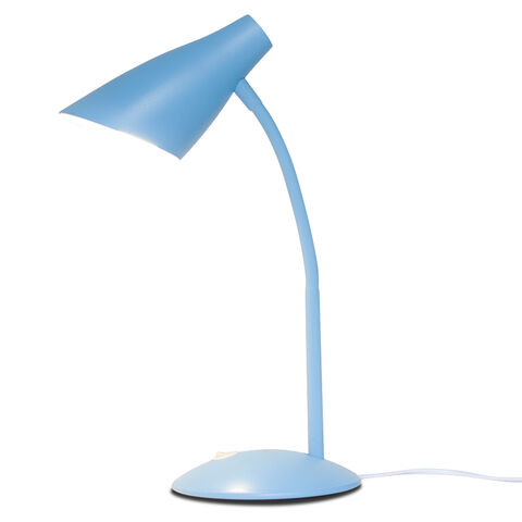 Lámpara de mesa de fábrica a precio de oferta, manguera de silicona OEM barata, aprendizaje rosa azul