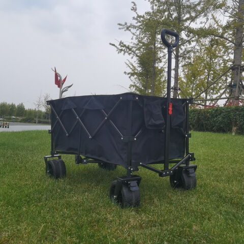 Carro de Jardín Plegable Rojo para Jardinería Paisajismo Carrito Carretilla  de Jardin Transporte Plantas y Herramientas