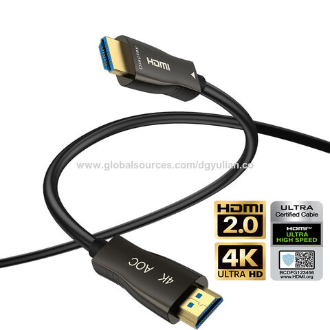 HDMI A/A Micro HDMI AOC Fiber Optic Cable 4K 20m - HDMI Cables