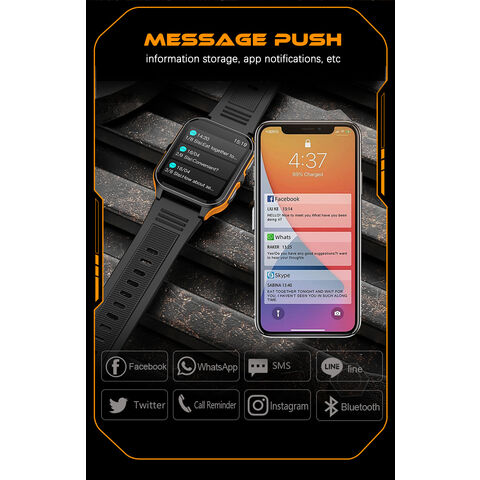 2024 deporte al aire libre smartwatch para hombres V73 presión arterial 3ATM impermeable llamada digital relojes deportivos
