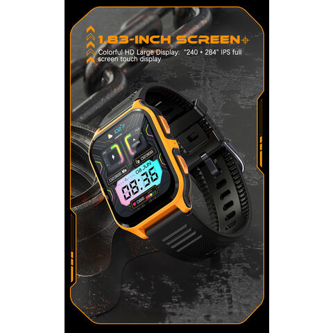 2024 deporte al aire libre smartwatch para hombres V73 presión arterial 3ATM impermeable llamada digital relojes deportivos
