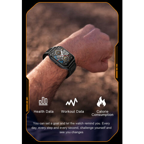 2024 deporte al aire libre smartwatch para hombres V73 presión arterial 3ATM impermeable llamada digital relojes deportivos