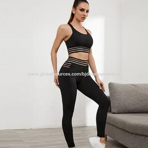 Buy Wholesale China Summer Yoga Set Women's Fitness Set Quick-drying  Breathable Sportswear Exercise Running Wear & Yoga Wear at USD 8