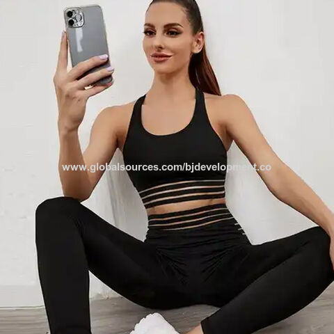 Conjunto de ropa de yoga Traje deportivo para mujer conjunto deportivo de ropa  deportiva impresa Fitness Set ropa deportiva gimnasio ropa de entrenamiento  sin costuras para mujeres - China Conjunto de yoga