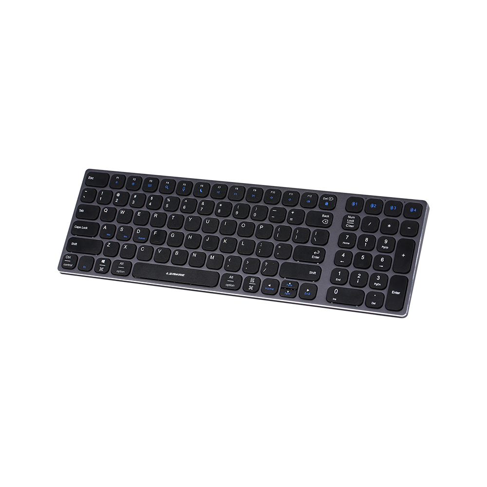 Wireless 2.4g & Bluetooth Slim Dual-mode Keyboard, Wireless Ergonomic ...