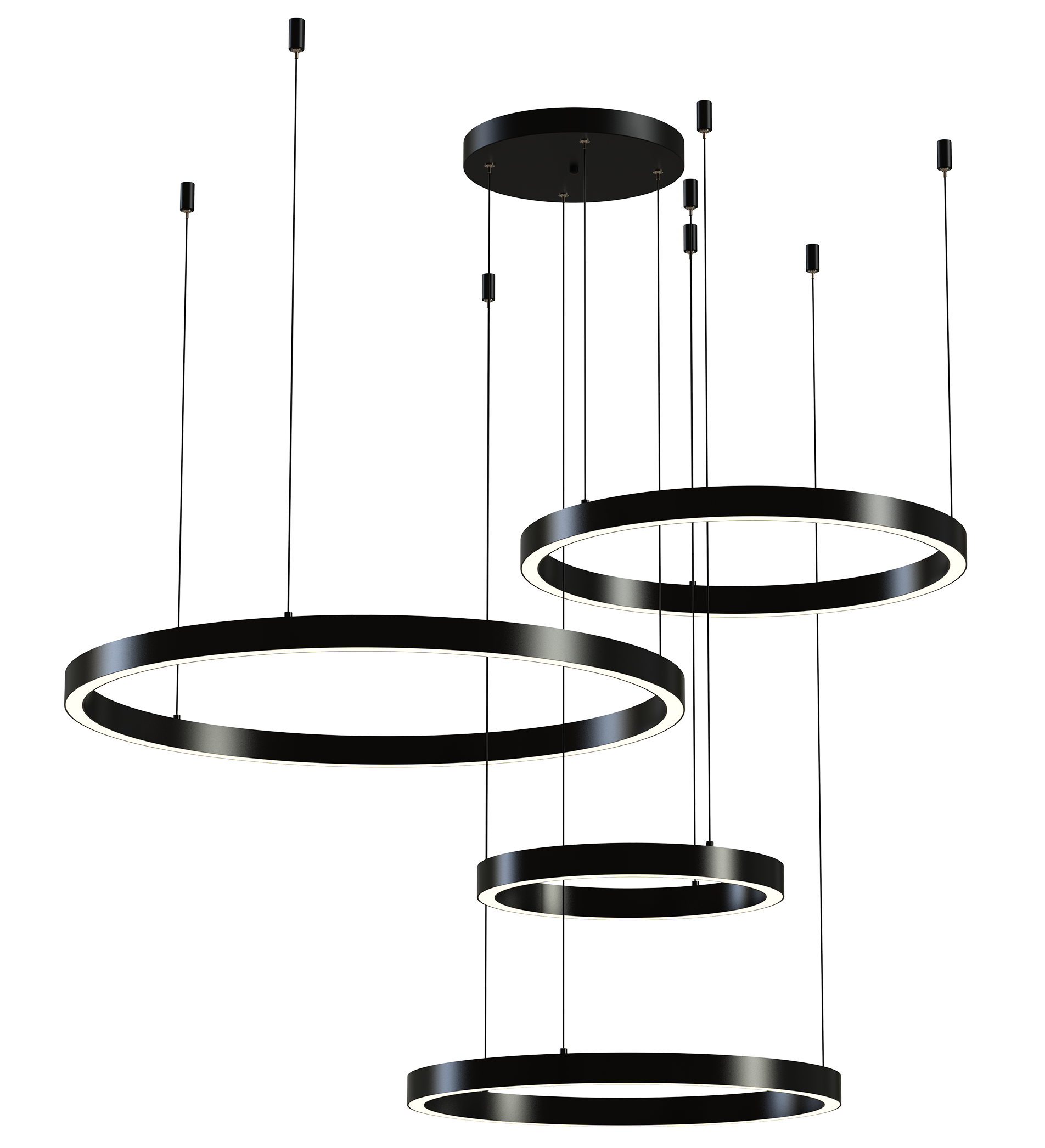 3 Layer Circular Ring Chandelier - Expore China Wholesale Ring Light ...