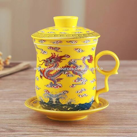 Buy Wholesale China 2024 Dragon Year Souvinir Mugs Porcelain Cup And Mug  With Chinese Court Style Dragons Design For Memories And Promotion. &  Souvenir Mug at USD 3.5