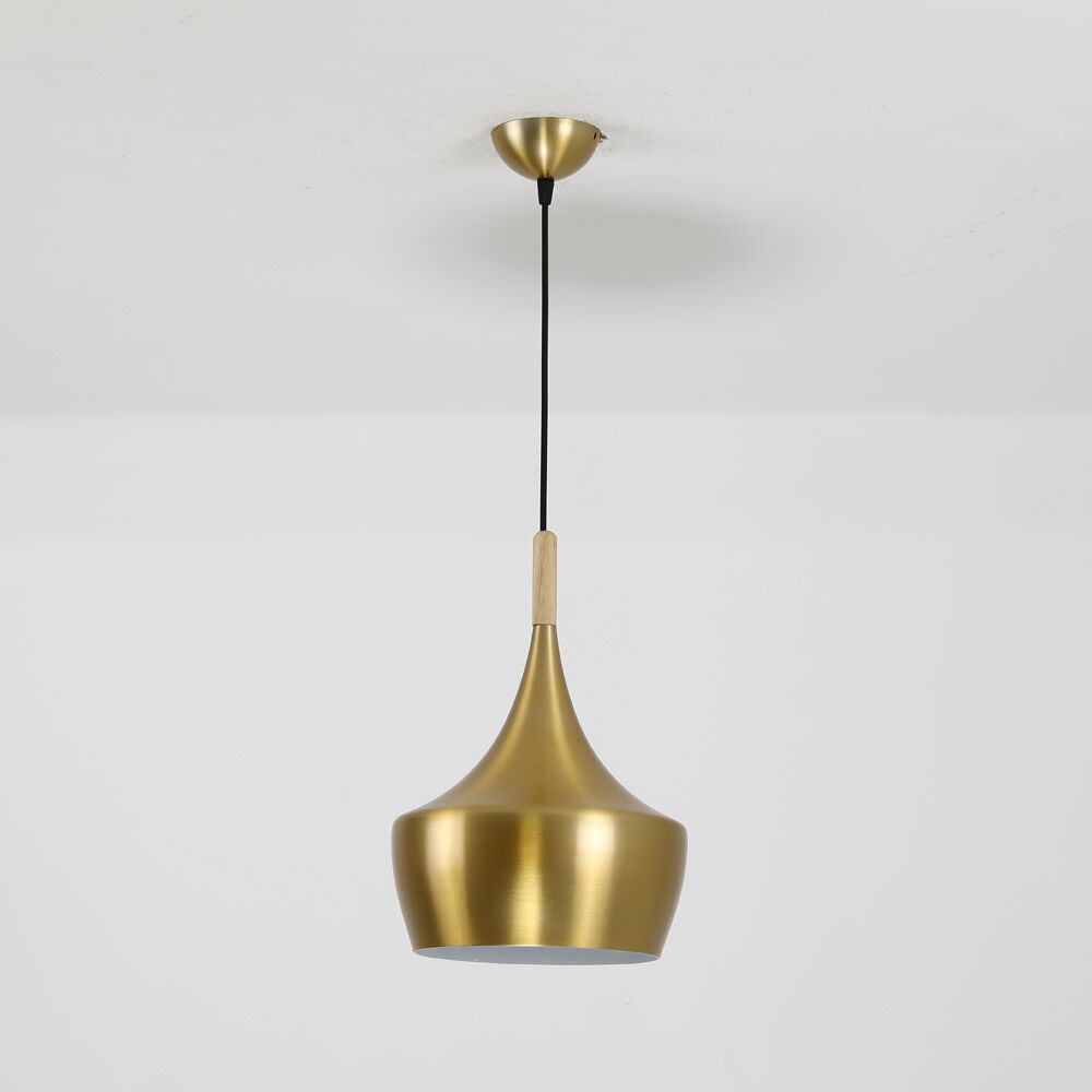 Lámpara de araña de techo LED nórdicos ronda de oro para