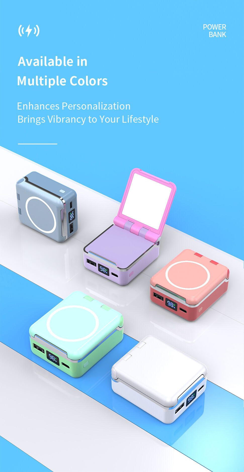 Universal Portable Wireless Charger Power Bank with Installed Cables Fast  Charging Powerbank for iPhone Samsung Huawei Android - China Portable Power  Bank and Power Bank price
