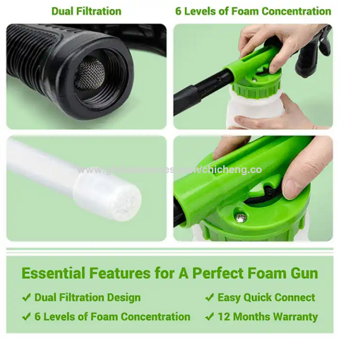 Buy Wholesale China Wholesale Brass Connector Car Foam Sprayer Blaster  Microfiber Wash Mitt Foam Car Wash Gun & Car Foam Blaster Gun at USD 8.09