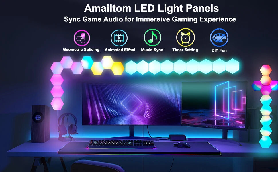 Wall Control Computer Led Buy Wholesale China Indoor Wall Lamp Diy Rgb Led Touch Light Remote ...