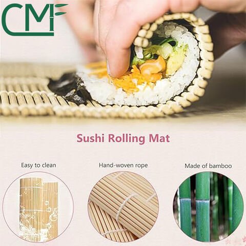 9.5 Inch Bamboo Sushi Roller Mat Bamboo Sushi Rolling Mat Maker - China  Sushi Tools and Sushi Rolling Mat price