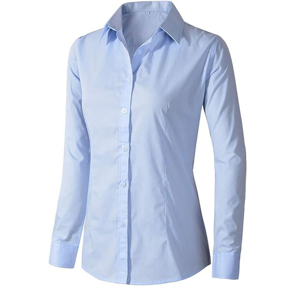 Women's Long Sleeve Slim Fit Formal Work Wear White Simple Dress Shirt -  Buy China Wholesale Women's Business Shirts $5.3 | Globalsources.com, image size:1000x1000