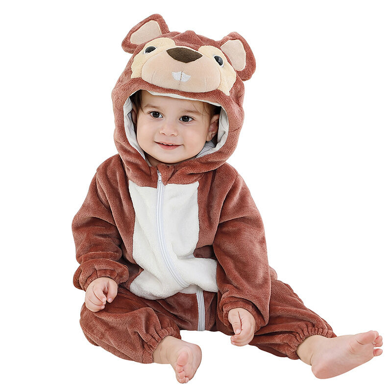 Combinaison Pyjama Bébé Unisexe En Flanelle Animaux - Tailles 6 à 24 Mois - Neuf Avec étiquettes
