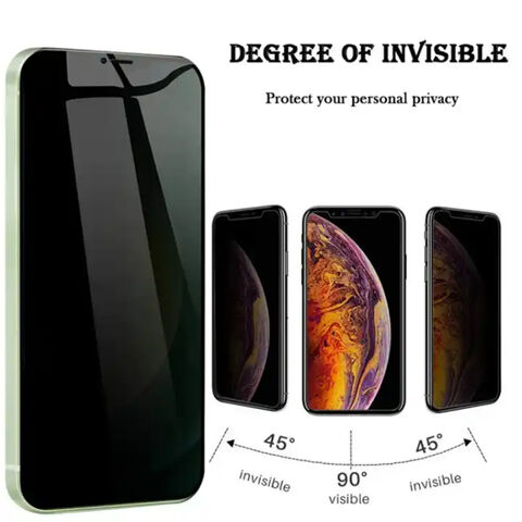 iPhone XR Privacidad Protector de pantalla de cristal templado de Cine