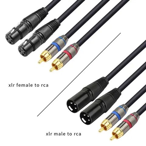 How to Wire an XLR to Two RCA Connectors