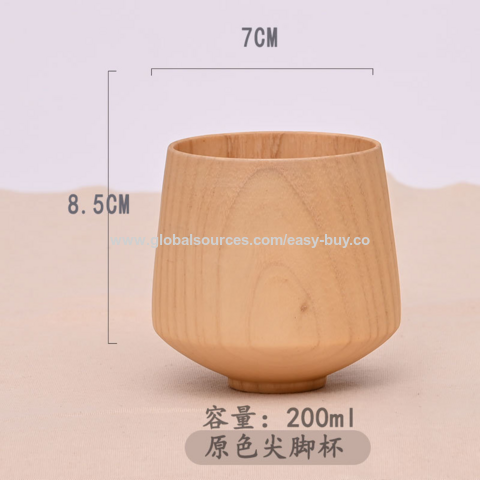 Wooden Big Belly Cups Handmade Natural Spruce Wood Cups – NILE