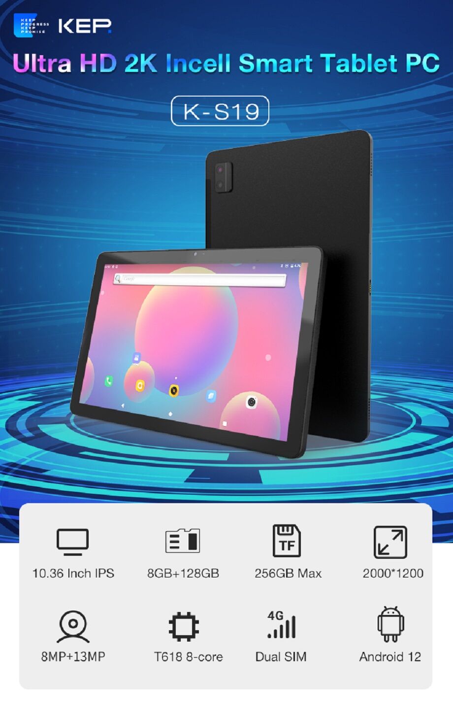 Buy China Wholesale Metal 10.4 Inch Tablet 2k Screen Ram 6gb 8gb Rom ...