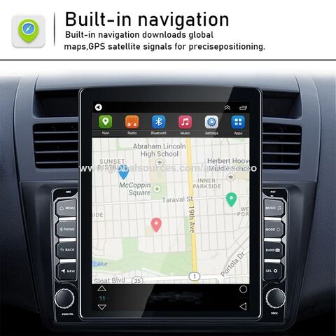 Radio GPS 9 pulgadas Android 1 DIN multi táctil CarPlay & Android