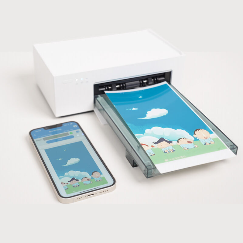 Photo Copy Machine Mini Wireless Color Photo Mini Printer Photo Paper Set For Phone Back Film ...