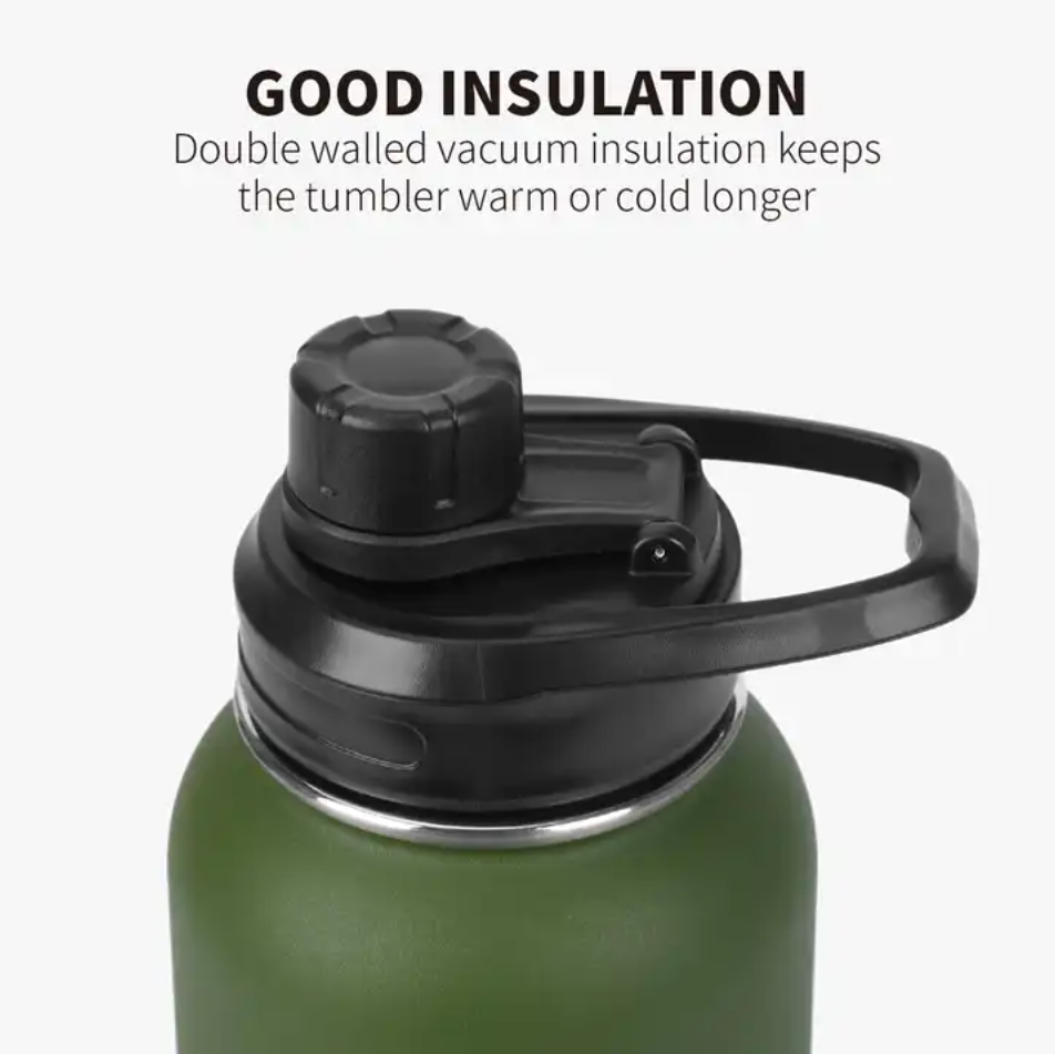 Buy Wholesale China 32oz 40oz Double Wall Insulated Fitness Flasks Wide ...