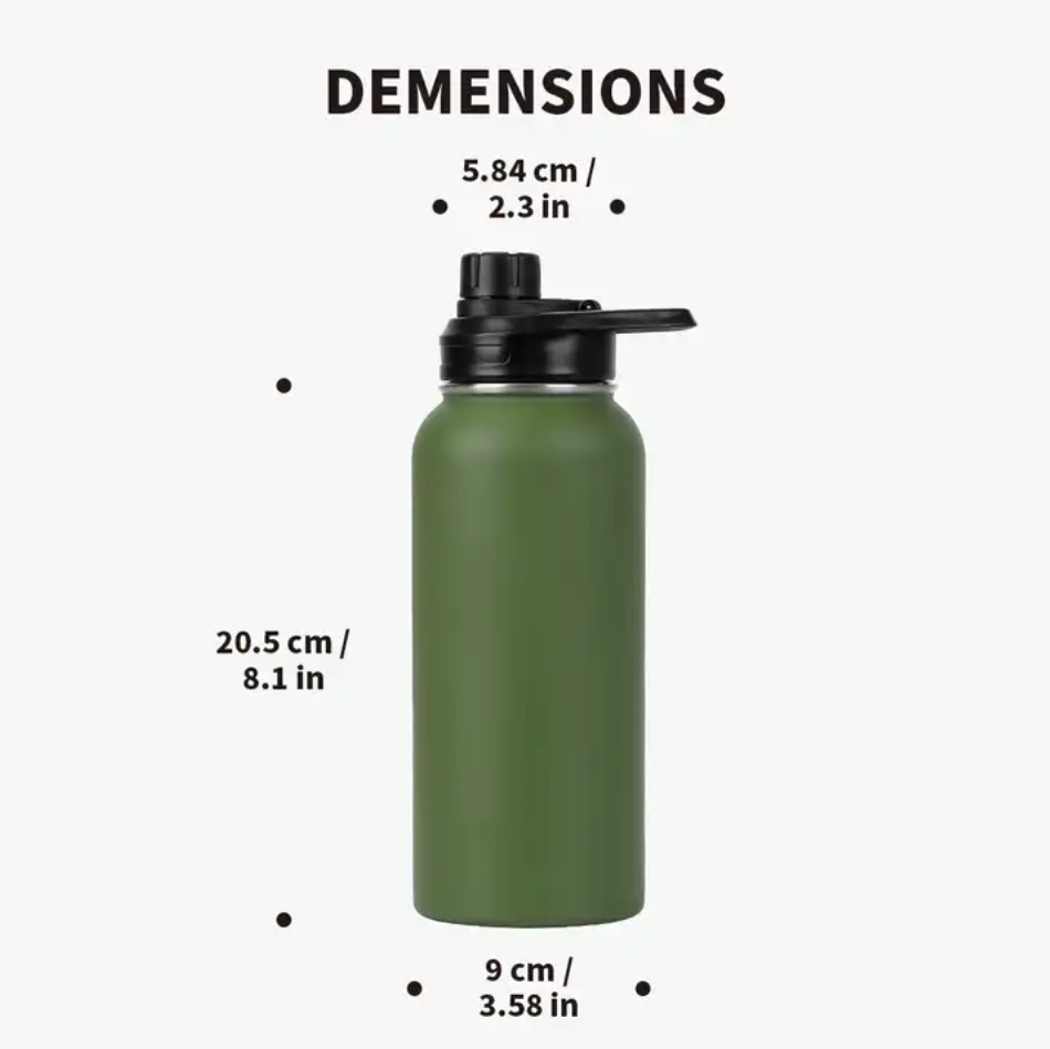Buy Wholesale China 32oz 40oz Double Wall Insulated Fitness Flasks Wide ...