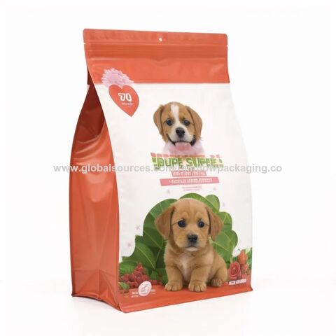 Recycled Plastic Pet Dog Treats Slider Zip Lock Bag Dog Food