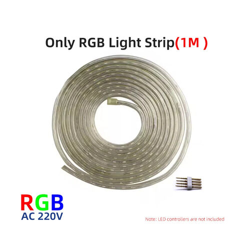 1M LED Strip Light 5050 220V 240V 60leds/m Flexible tape rope Waterproof  SMD