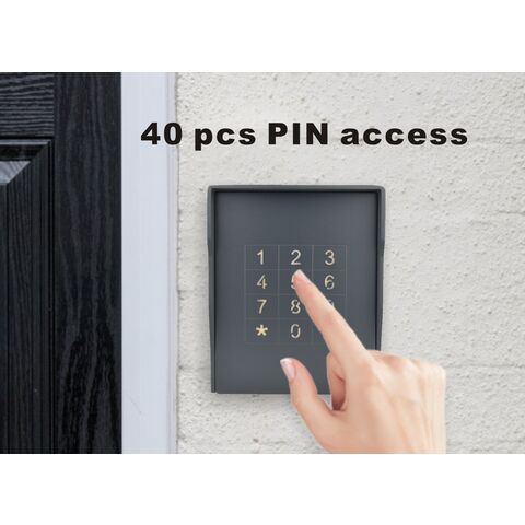 Sistema de entrada de la puerta del teclado de acceso del código del IP 65 con el contraluz azul, sistema independiente del control de acceso del tacto gris para la cerradura de puerta casera