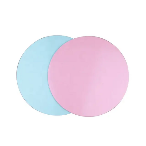 Venta al por mayor de bases para tartas redondas de múltiples colores, cartón para tartas de doble cara de calidad alimentaria JX