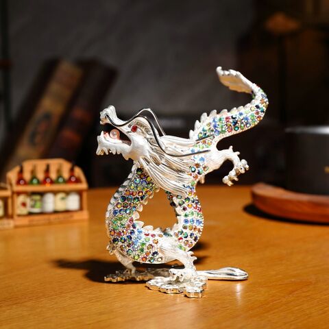 Acheter Petite Sculpture de Dragon du zodiaque, Statue de Dragon chinois,  décoration de bureau et de maison