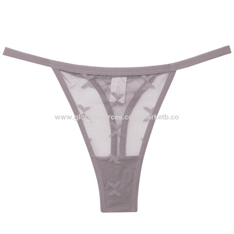 Wholesale Clear Strap Thong Underwear Cotton, Lace, Seamless