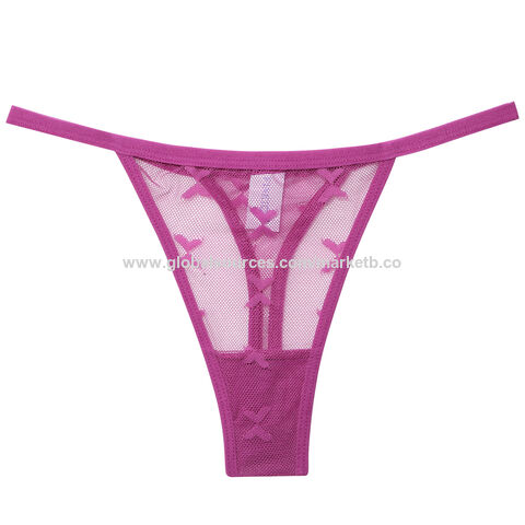 Women's Hot Pink Low Rise G String Thongs | Sexy Seamless Underwear