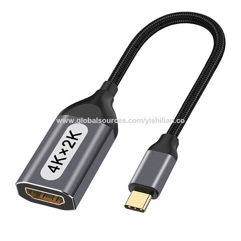 Adaptador USB C a HDMI 4K, adaptador de cable HDMI USB-C para MacBook Pro,  iPad Air, convertidor de adaptador USBC a HDMI para ChromeBook, Surface