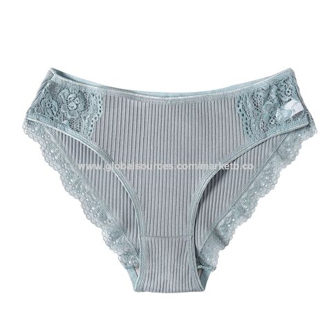 Buy Wholesale China Wholesale Sexy Ladies Women Lace Panties Brief Organic  Cotton Underwear & Organic Cotton Underwear at USD 0.48