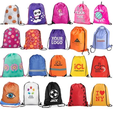 Mochila con Cordón Personalizada, Bolsa con Cordón Promocional, Bolsas de Gimnasio Recicladas