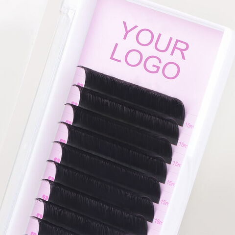 Extensiones de pestañas de volumen hechas a mano al por mayor, extensiones de pestañas individuales de visón sintético, suministros para extensiones de pestañas de cachemira, bandejas de volumen