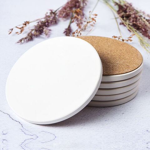 Lot De 6 Dessous De Verre En Marbre Rose Avec Support Doré - Absorbants, Antidérapants, Hexagonaux - Pour Bar, Salon