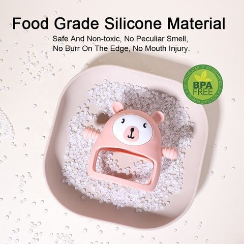 Jouets de dentition pour bébés nouveau-nés de qualité alimentaire, soins dentaires des gencives, anti-morsure des mains, coffrets cadeaux pour nouveau-nés