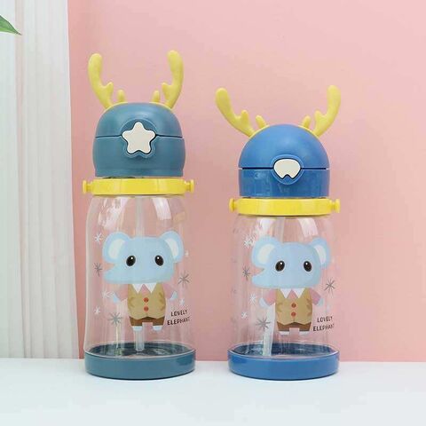 Großer transparenter Plastikbecher 600ml+550ml, zwei Sets Sportwasserflaschen, Werbe-Trinkflasche aus Kunststoff