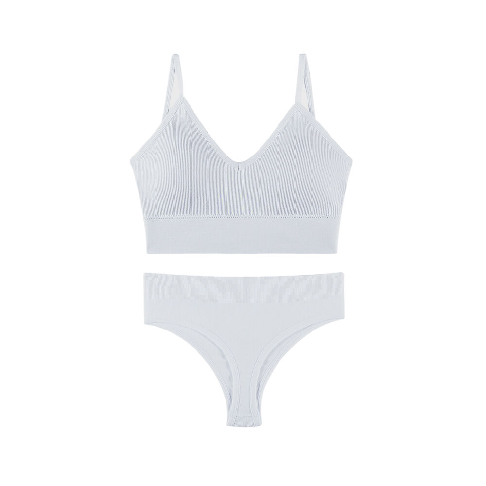 Buy Wholesale China Sexy No Rims Sports Bra Set Seamless Thin Straps