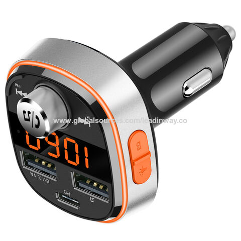 Buy Wholesale China Pd Fast Charger Qc3.0 Fast Charger Car Fm Transmitter  Handsfree Wireless Bluetooth Mp3 Player Usb Car Charger & Car Fm Transmitter  at USD 4.5