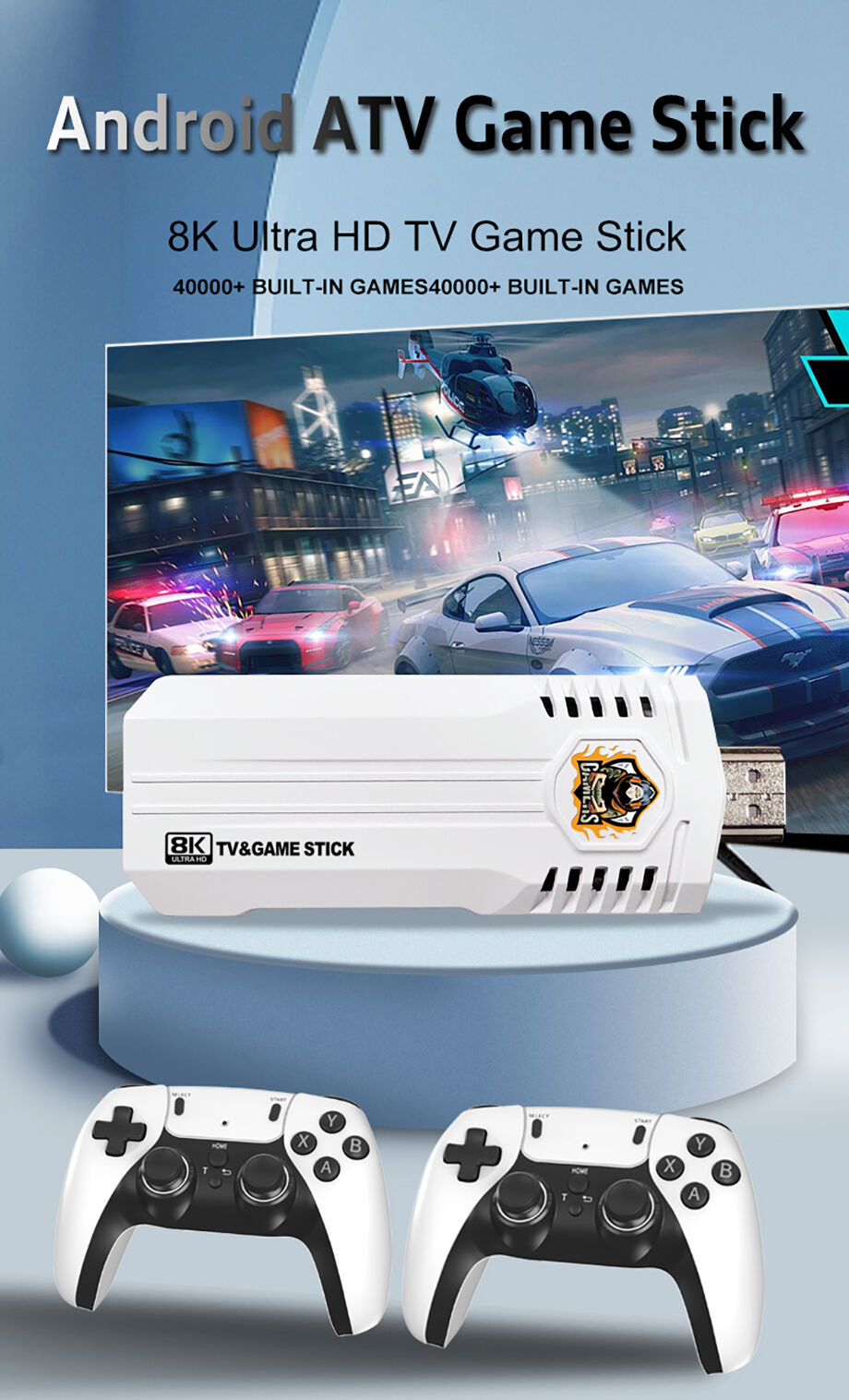 X K8 Pro Game Stick 4k Hd Tv Retro Classic Video Game Console 64gb 40000  Games 3d Gaming Consoles Android 12 Tv Stick - Buy China Wholesale Video  Game Console $27.14 | Globalsources.com