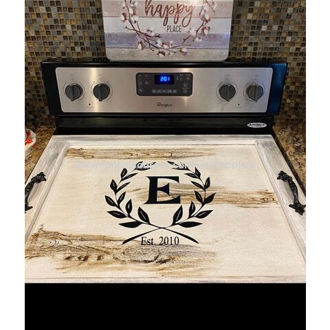 Buy Wholesale China Custom Sizes Farmhouse Electric Stove Top Cover Gas  Stove Cover For Kitchen Decor & Wood Stove Cover at USD 14.39