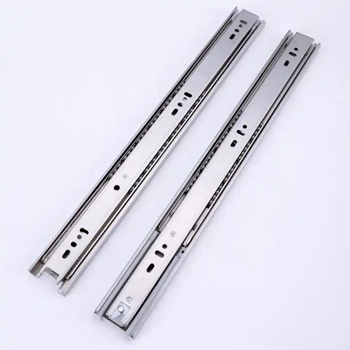 Drawer Slides 45 Mm Kitchen 3-fold Ball Bearing Buffer Drawer Slide ...