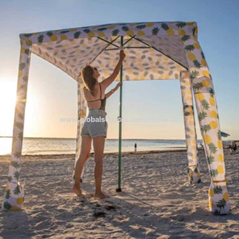 Bulk Buy China Wholesale Beach Canopy Beach Tent Pop Up Shade Sun Shelter Upf50 With 4 Sandbags 2 Sand Shovel 4 Aluminum Poles ground Pegs 33.35 from Ningbo Zeatle Import Export Co. Ltd