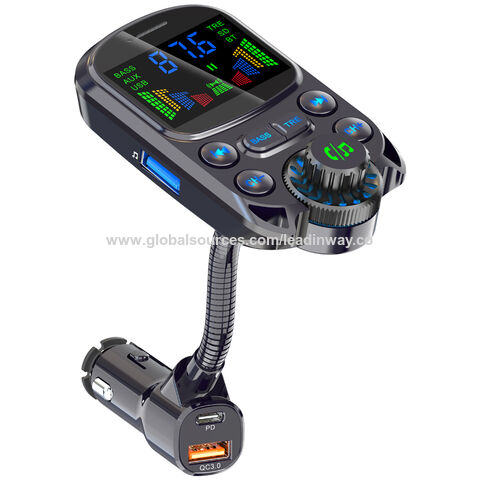 Compre Transmisor Fm Bluetooth Para Coche, Adaptador De Radio Fm Bluetooth,  Reproductor De Música, Llamadas Manos Libres En El Coche y Bluetooth Fm  Transmitter de China por 2.89 USD