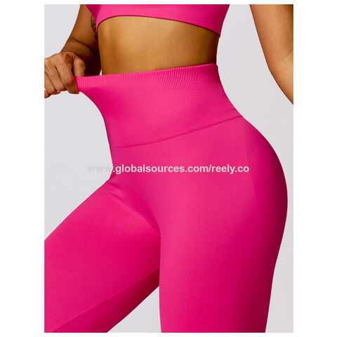 Peach seamless belly stretch fitness shorts hip lifting sport yoga pants  high waist seamless tight shorts for women