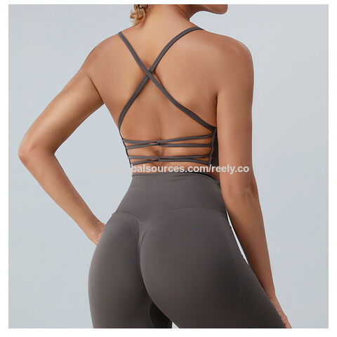 2023 New Fashion Backless Workout Fitness Activewear Athletic Underwear  Nude Feeling Tight Sports Yoga Gym Padded Bra for Women - China Yoga Bra  and Women Underwear price