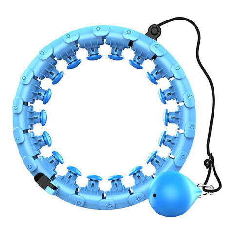 Arco de Hula Ajustável em Polegadas, Aros de Hula Inteligentes para Fitness Aeróbico Indoor, Perda de Peso